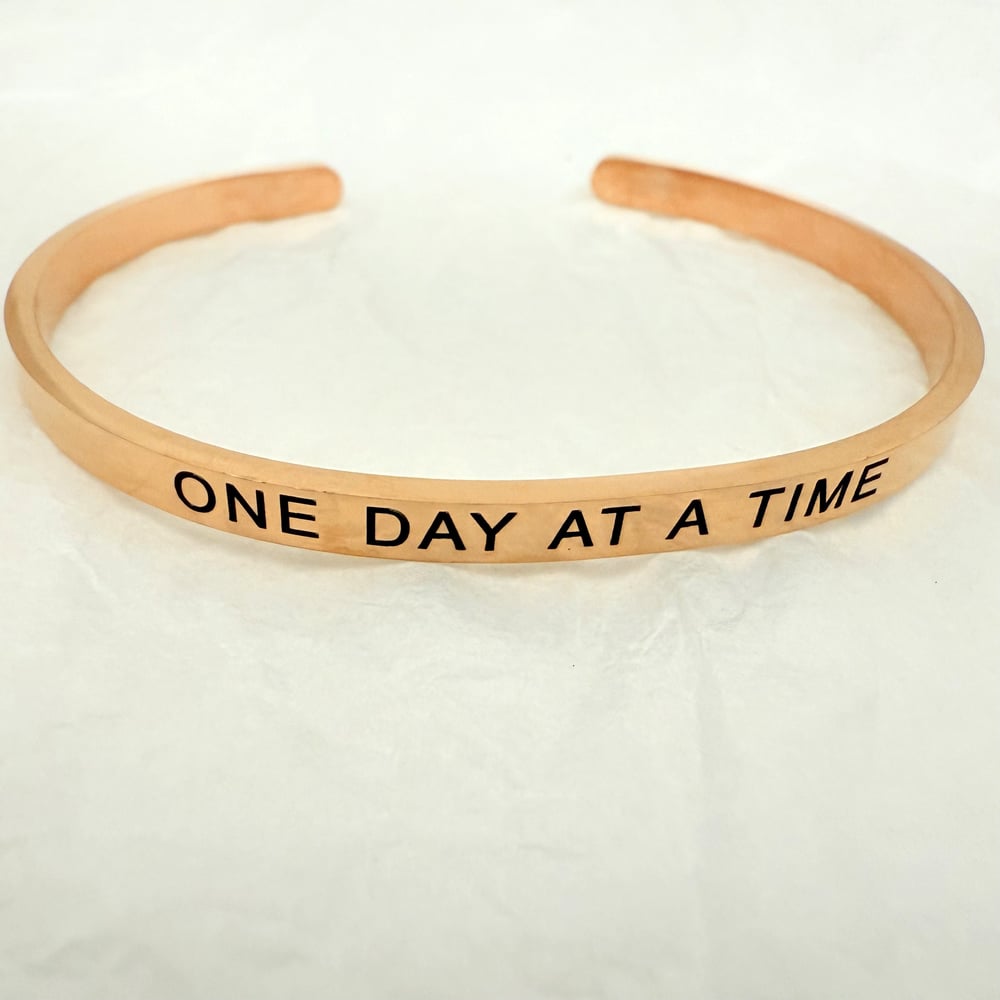 Image of Flash Sale ALL 3 BRACELETS - One Day At A Time (Rose Gold, Gold Steel Silver) for a 35% Discount.