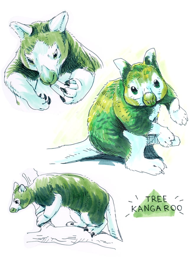 5"x7" Critter Prints