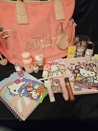 Image 1 of Juicy Couture Wingin It Tote Meets Hello Kitty Bundle *