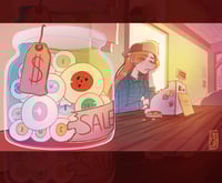 Mysterious Eyeball Art Print