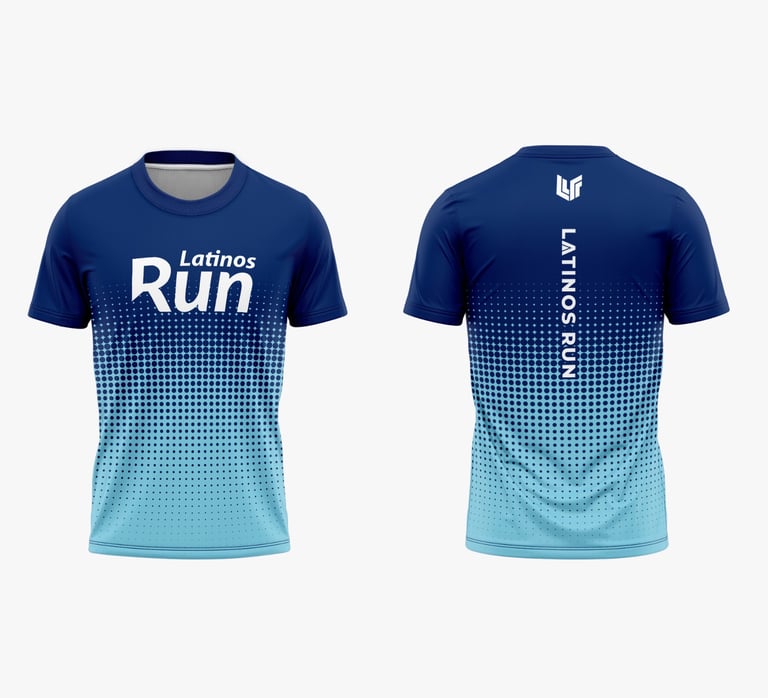 Latinos Run Blue Gradients Image 2