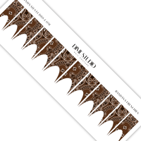 Image 5 of CLASSIC BROWN BANDANA PAISLEY NAIL DECALS