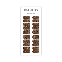 Image 2 of CLASSIC BROWN BANDANA PAISLEY NAIL DECALS