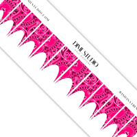 Image 5 of HOT PINK CLASSIC BANDANA PAISLEY NAIL DECALS 