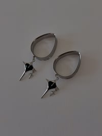Image 1 of Black Starbursts (Silver)