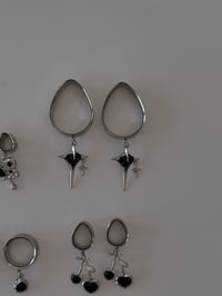 Image 2 of Black Starbursts (Silver)