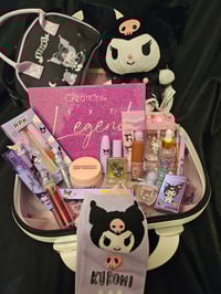 Image 3 of Amandas Custom RESERVED Kuromi Black Makeup Case Bundle *