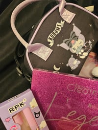 Image 5 of Amandas Custom RESERVED Kuromi Black Makeup Case Bundle *