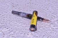 Image 5 of 12 Gauge Over and Under Rollerball Pen, Turkey Feathers With Deer Photo, Gun Metal Finish, #0310