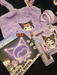 Image 2 of Kuromi Fluffy Shoulder Bag Bundle 