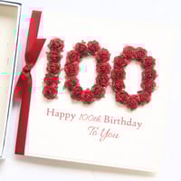 Image 3 of 101st Birthday Card. 101 Card. Personalised Birthday Card for Mum Dad Grandma or Grandad.