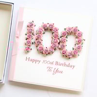 Image 4 of 102nd Birthday Card. 102 Card. Personalised Birthday Card for Mum Dad Grandma or Grandad. 