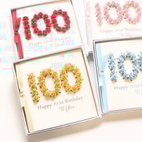 Image 3 of 102nd Birthday Card. 102 Card. Personalised Birthday Card for Mum Dad Grandma or Grandad. 
