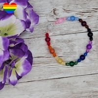 Image 2 of XL Pride Flag Bracelet 
