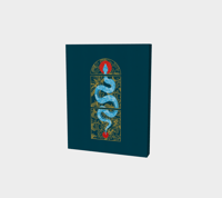 Image 1 of Batik Snake Canvas