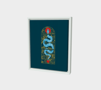 Image 2 of Batik Snake Canvas