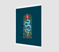 Batik Snake Art Print