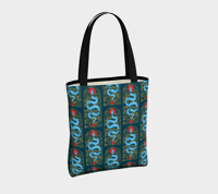Image 4 of Batik Snake Tote Bag