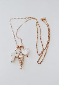 Gold sardine necklace 