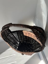 Image 2 of Vintage Dark Brown Basket