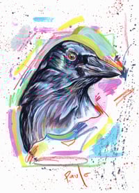 Image 2 of Carrion Crow- Fine art print in A4 or A5