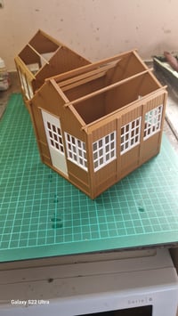 Image 1 of Signal Box Type B - Easy build kit. Building and roof.  Requires painting.