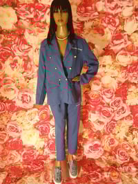 Image 1 of Womens blue pants suit size Extra Large 