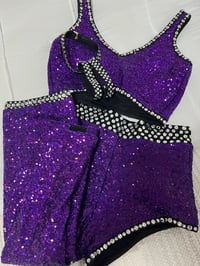 Image 3 of RING WORN Billie Kay purple gear