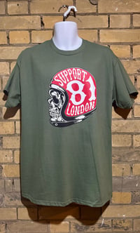 SUPPORT 81 LONDON Helmet Skull T Green