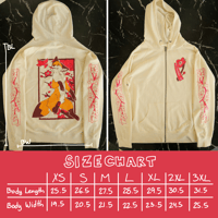 Image 2 of  「Fox & Bird・🦊🐦」 Zip-Up Hoodie