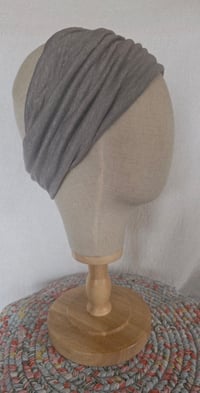 Image 1 of Linen Stretchy Wrap in Light Grey