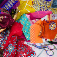 Image 1 of Boho Junk Fabric Offcuts Bumper Pack 