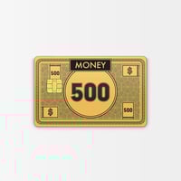 Image 5 of Monopoly Money 500 Bill Credit Card Skin