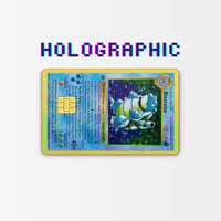Image 5 of Blastoise Holographic Effect Credit Card Skin