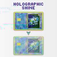 Image 2 of Blastoise Holographic Effect Credit Card Skin