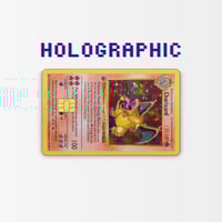 Image 1 of Charizard Holographic Effect Credit Card Skin