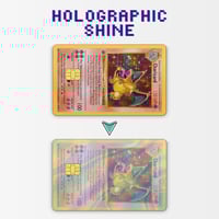 Image 2 of Charizard Holographic Effect Credit Card Skin