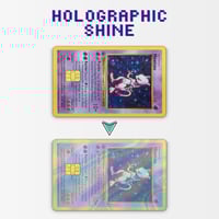 Image 2 of Mewtwo Holographic Effect Credit Card Skin