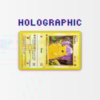 Image 1 of Pikachu Holographic Effect Credit Card Skin