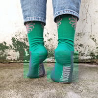 Image 4 of Chaussettes unisexe vertes Maison 89