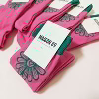 Image 1 of Chaussettes unisexe roses Maison 89
