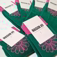 Image 1 of Chaussettes unisexe vertes Maison 89