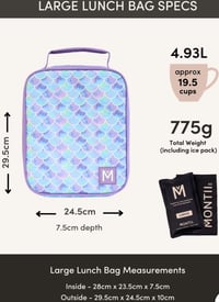 Image 3 of Montii Co Large Insulated Lunch Bag Sorbet Sunset