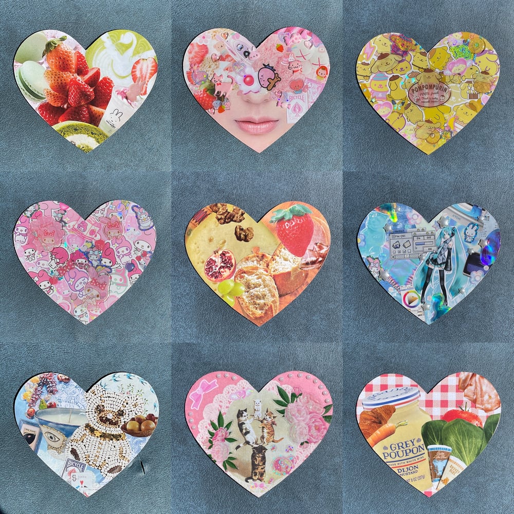 Image of mini heart collages