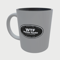 Image 2 of UV Sticker - Genuine WTF Listener Oval Sticker - Black