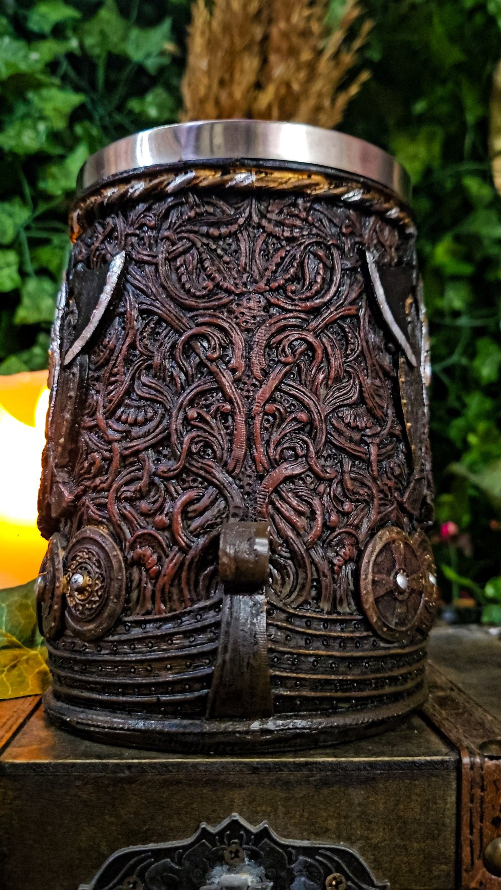 👑The Armored Kingdom Drakkar Ship Raider Mug🪓🐉⛵️🍺