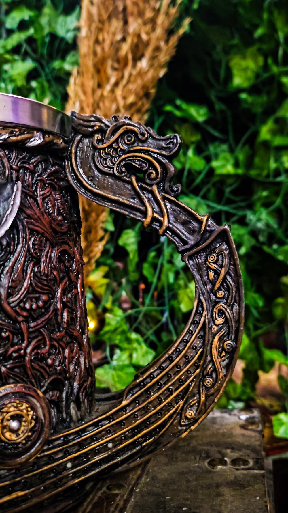 👑The Armored Kingdom Drakkar Ship Raider Mug🪓🐉⛵️🍺