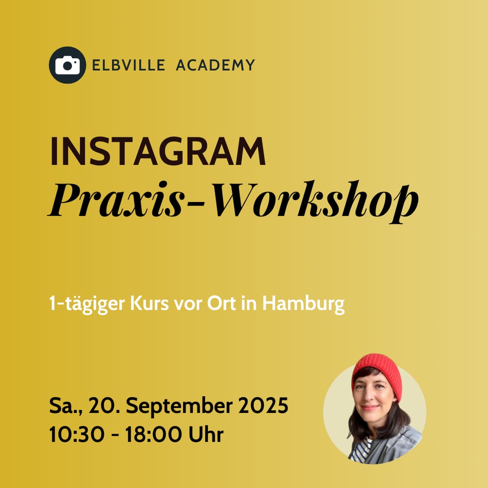 Sa, 20. September 2025: Praxis-Workshop Instagram (1-tägiger Kurs vor Ort in Hamburg)