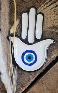 Image 3 of Evil Eye Hamsa Dish