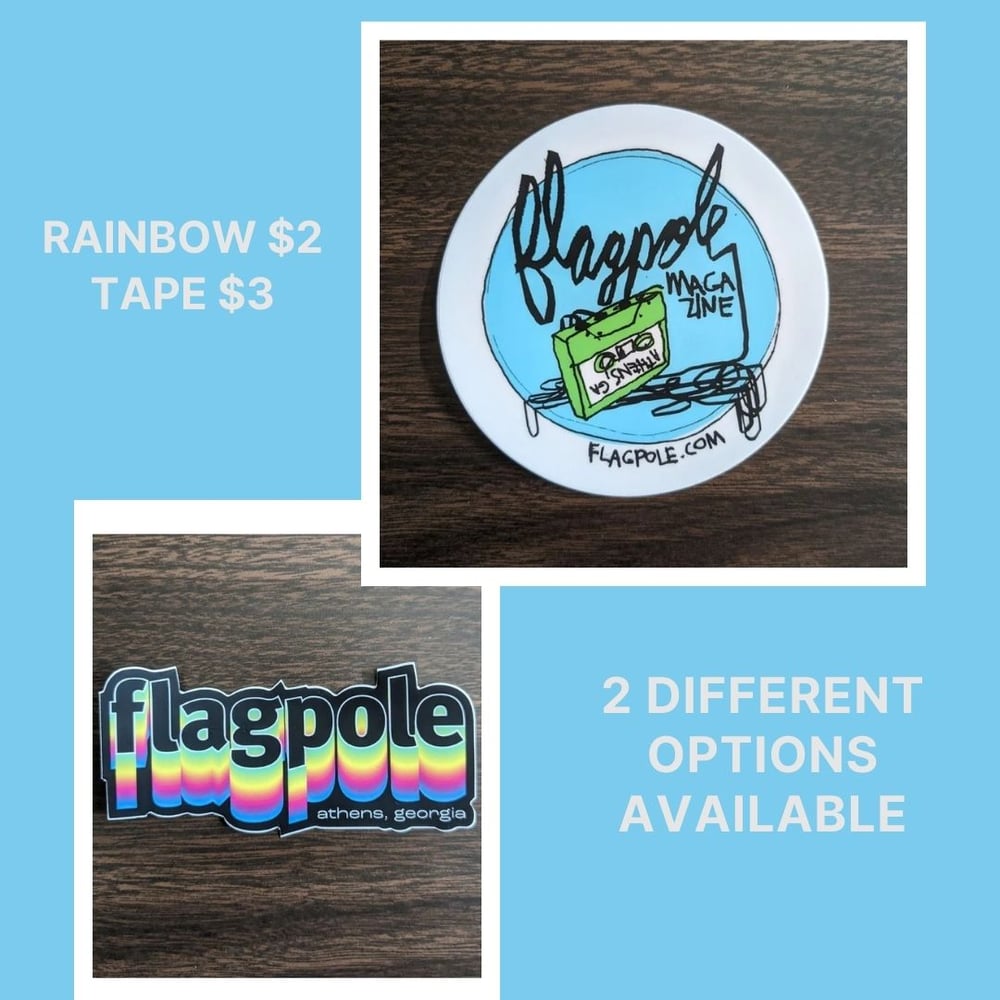 Image of Flagpole Logo Sticker